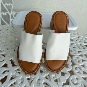 Robert Clergerie White slide sandal - made in France - sz. 38.5 (US 8)